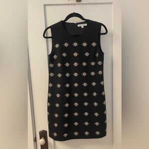 Elizabeth and James Beaded Black Mini Dress